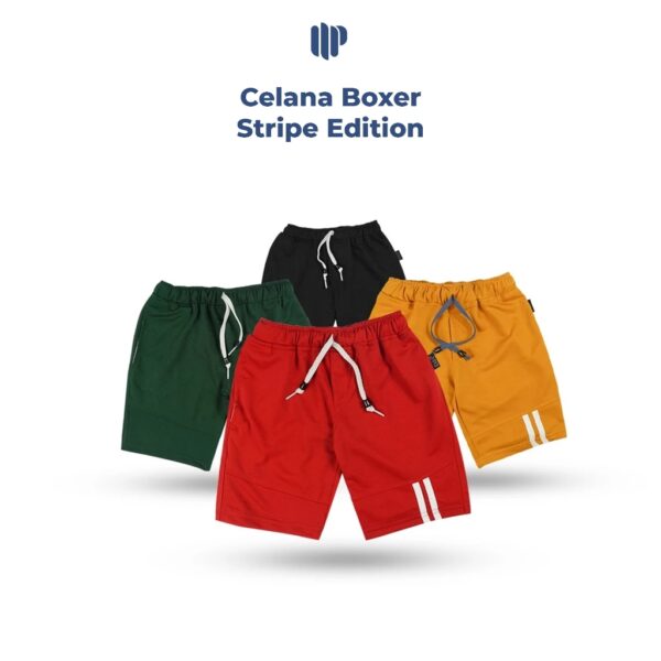Madia Celana Boxer Strip Sporty Baby Terry Anak Laki-laki  - BS18